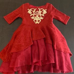 Joyfolie Red Tulle Roselyn Dress
